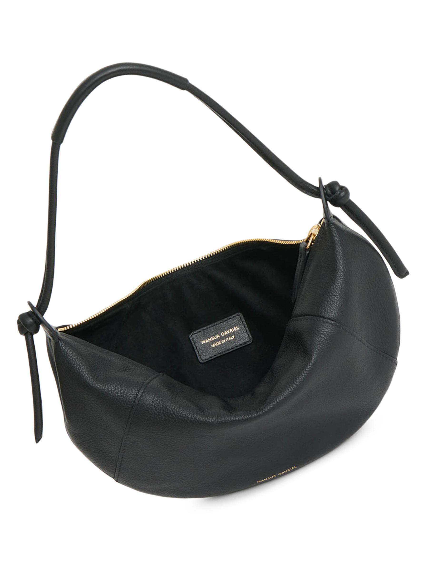 【MANSUR GAVRIEL】レザーショルダーバッグ MANSUR GAVRIEL Vegetable tanned Leather Mini Bucket Bag