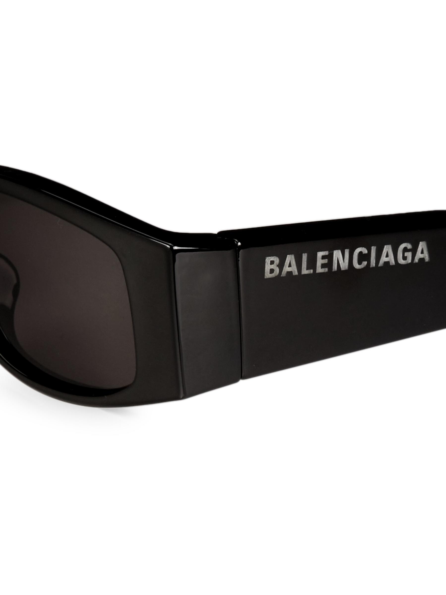 Shop Balenciaga - 56MM Rectangular LED Sunglasses | Saks