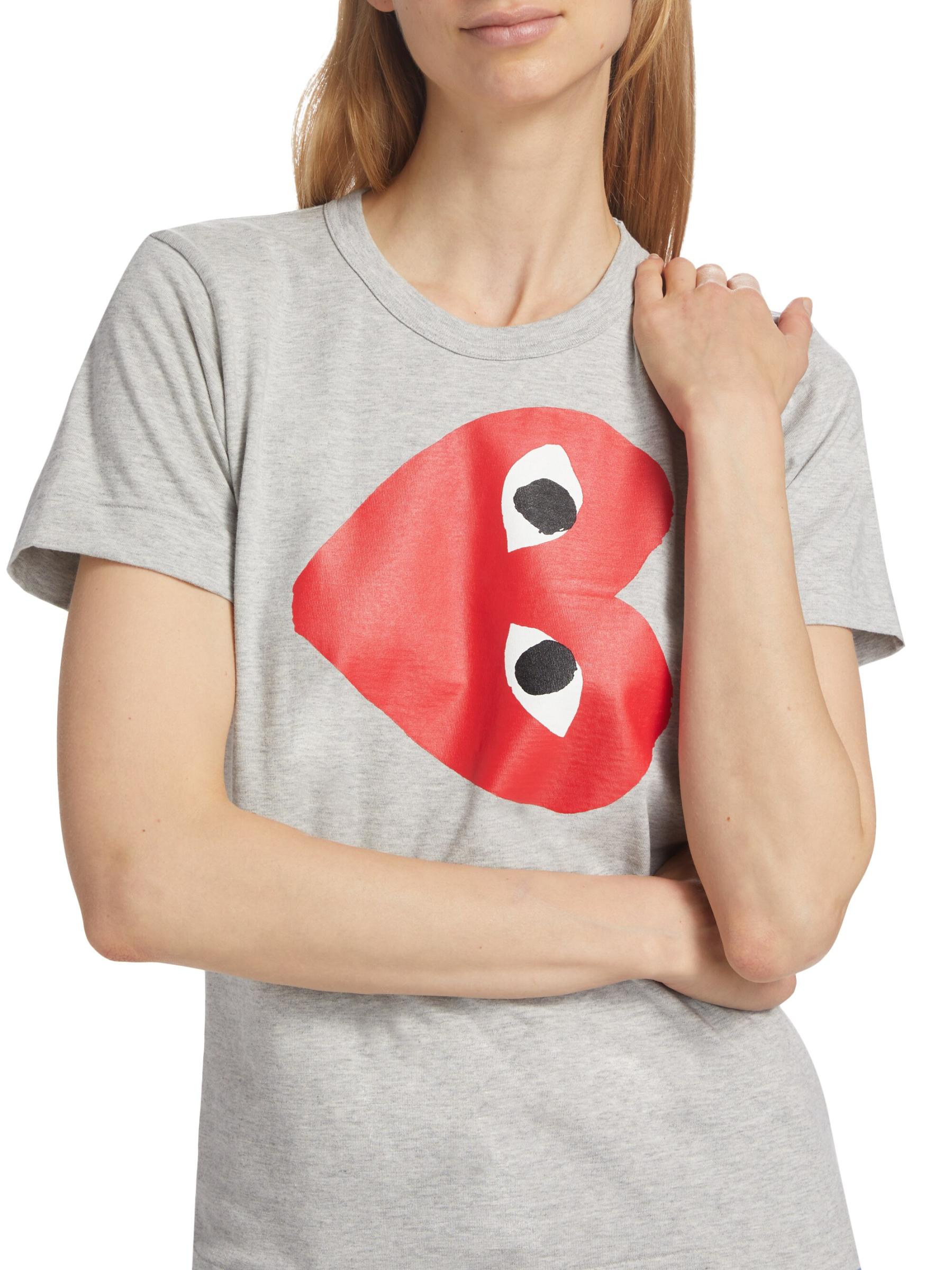 Comme des Garçons PLAY - プレイハートロゴTシャツ を