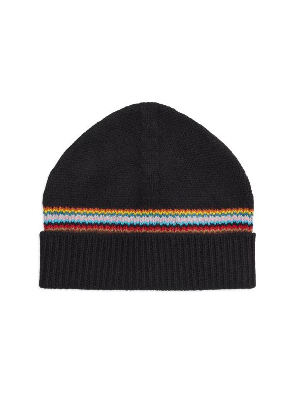 Signature Block Stripe Wool Beanie