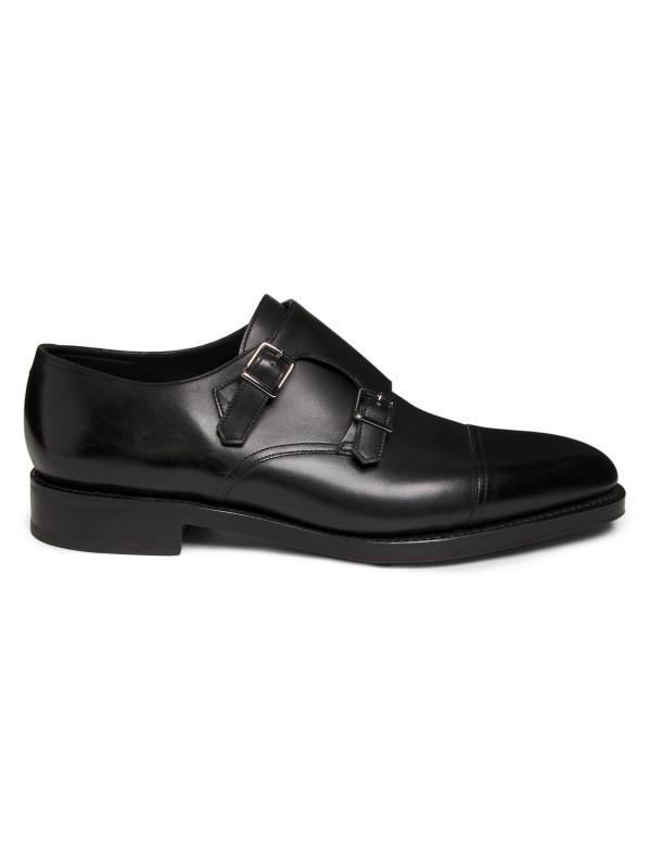 William Double-Buckle Monk Shoes