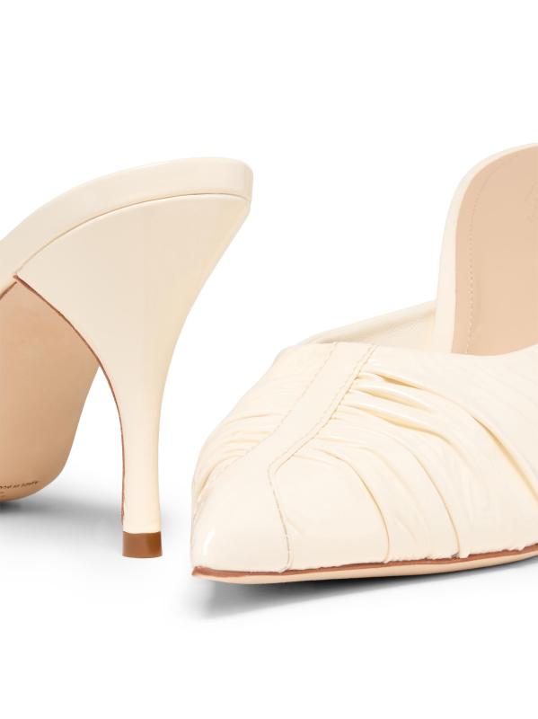 #5: بغال من الجلد اللامع مقاس 85 مم - عاجيي