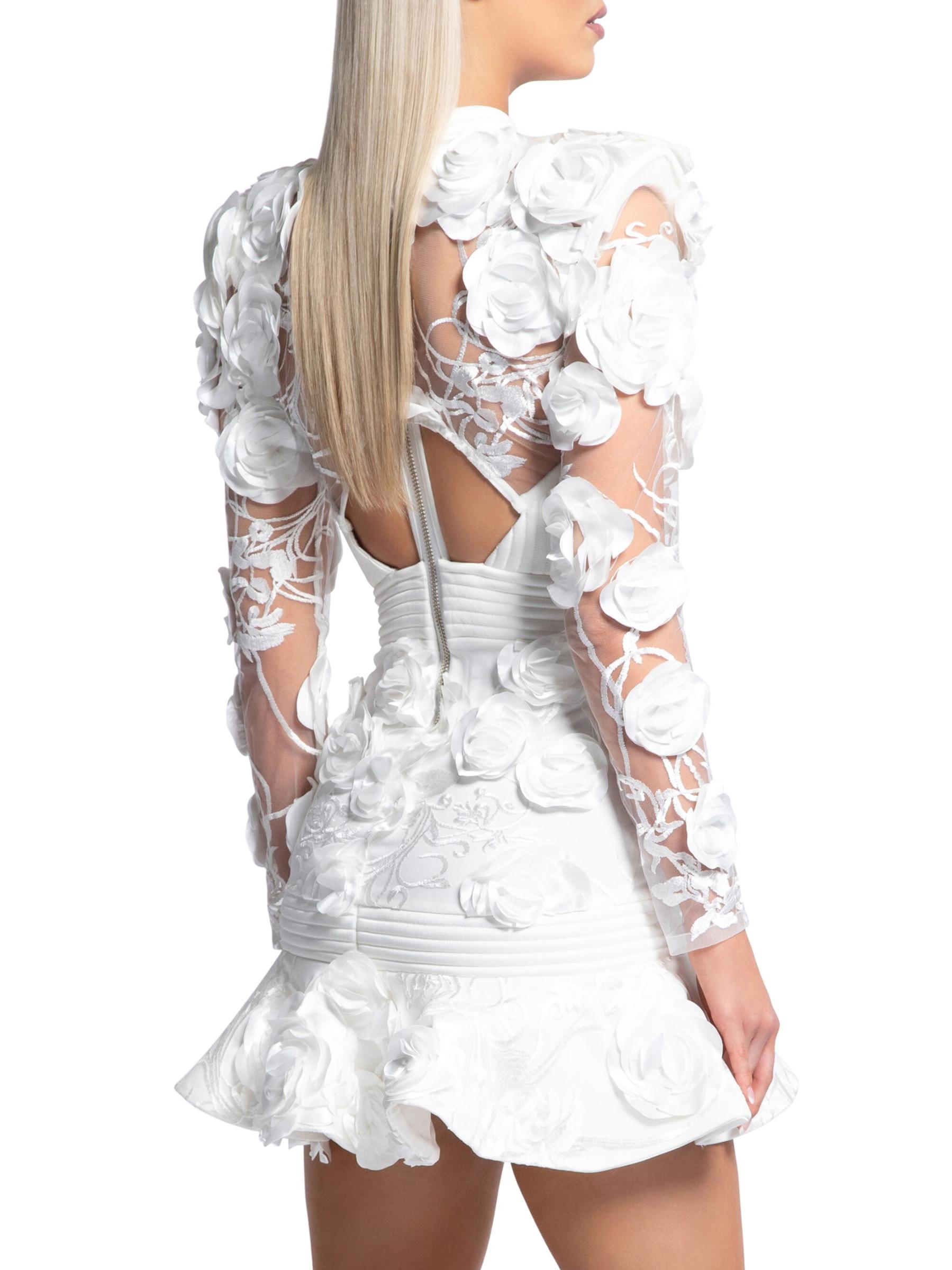 Shop ZHIVAGO - Battle Lines Floral Vendetta Minidress | Saks