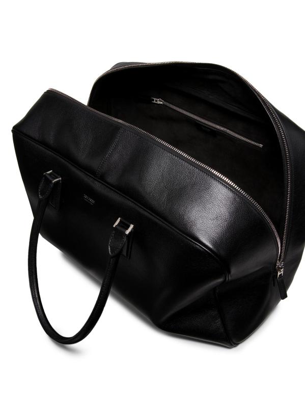 #4: حقيبة البولينج الجلدية القابلة للتزود - أسود