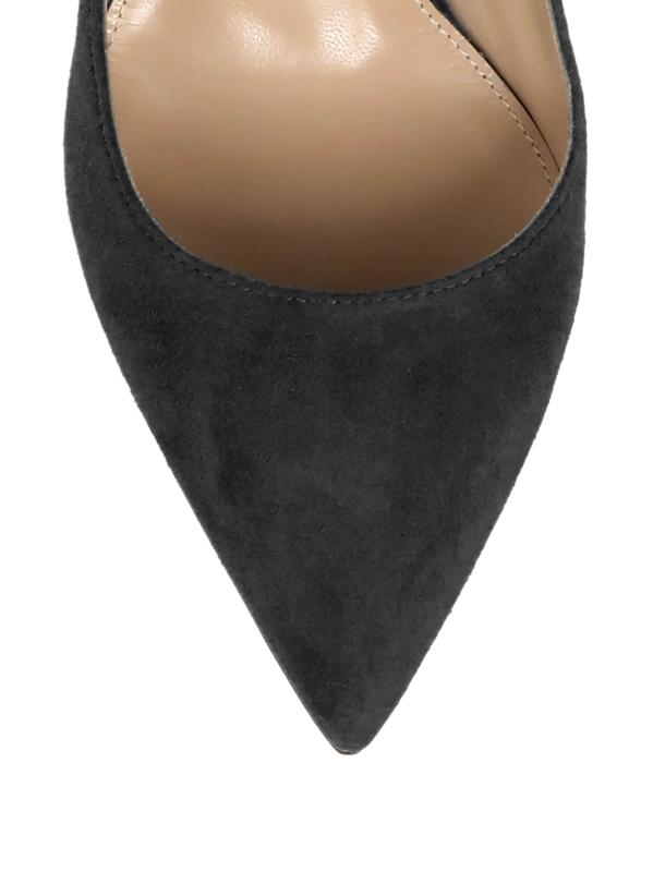 Gianvito Rossi マスタードイエロー　スエードパンプス Gianvito Rossi マスタードイエロー スエードパンプス 靴