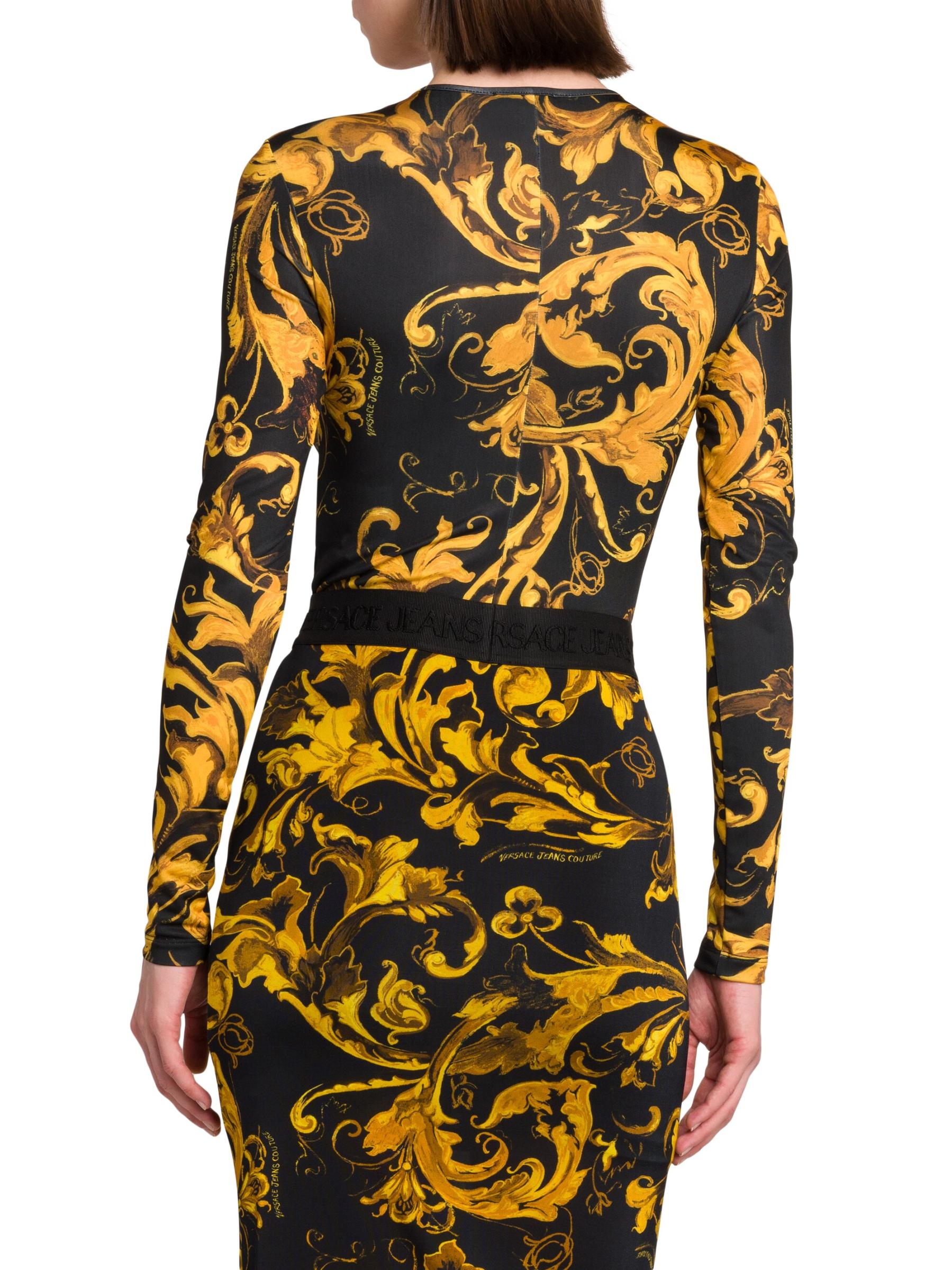 【関税込み】Versace ボディスーツ ドレープ ボディスーツ ラ クープ デ デュー プリント | VERSACE JP