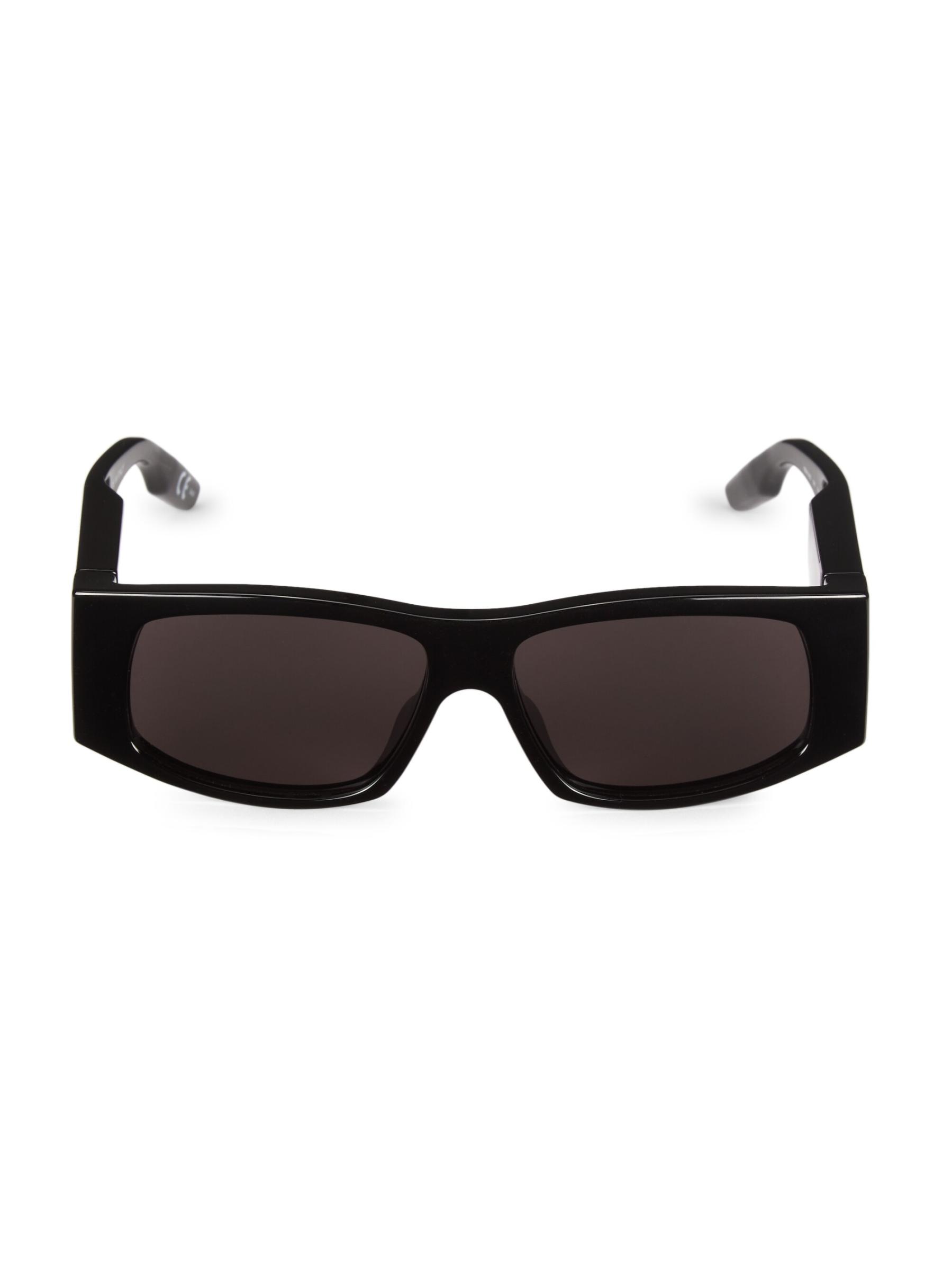 Shop Balenciaga - 56MM Rectangular LED Sunglasses | Saks