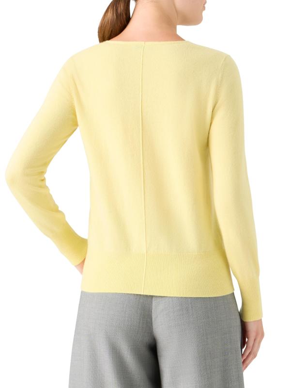 #4: سترة برقبة على شكل حرف V من الكشمير المحبوك - شمس