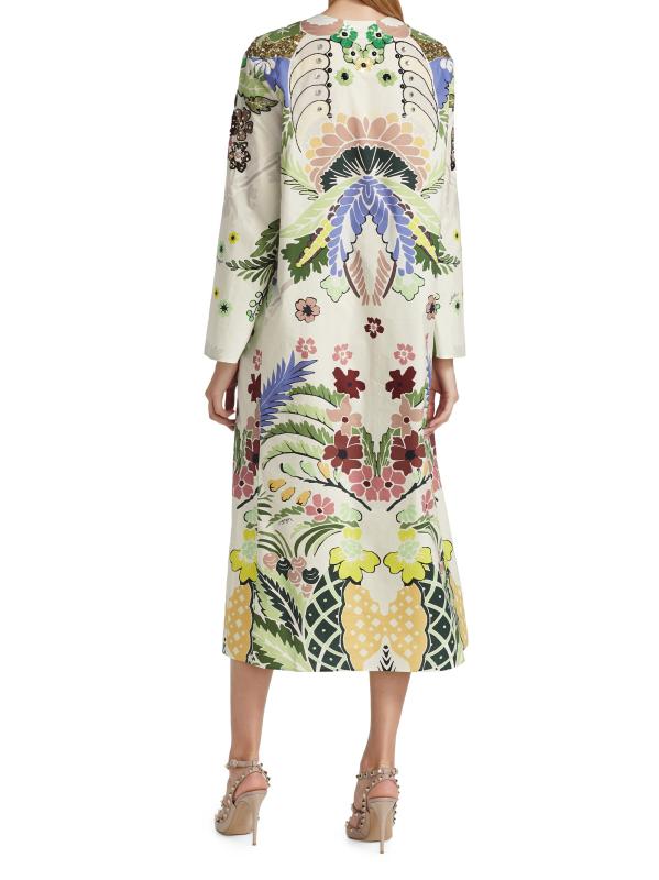 #4: فستان تونك من القطن مزيّن بالتطريز - أفوريو متعدد الألوان