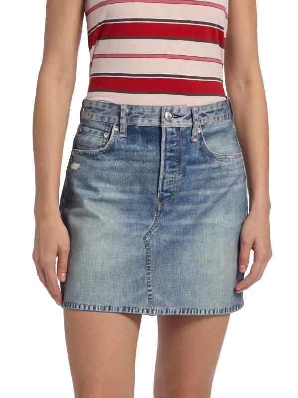 【関税込み】rag & bone ブルー Miramar Ponte ミニスカート Rag & Bone Women's Miramar Ponte Mini Skirt | A.K. Rikk's