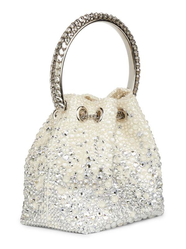 #4: حقيبة بمقبض علوي مزينة بالكريستال من بون بون - كريستال عاجيي