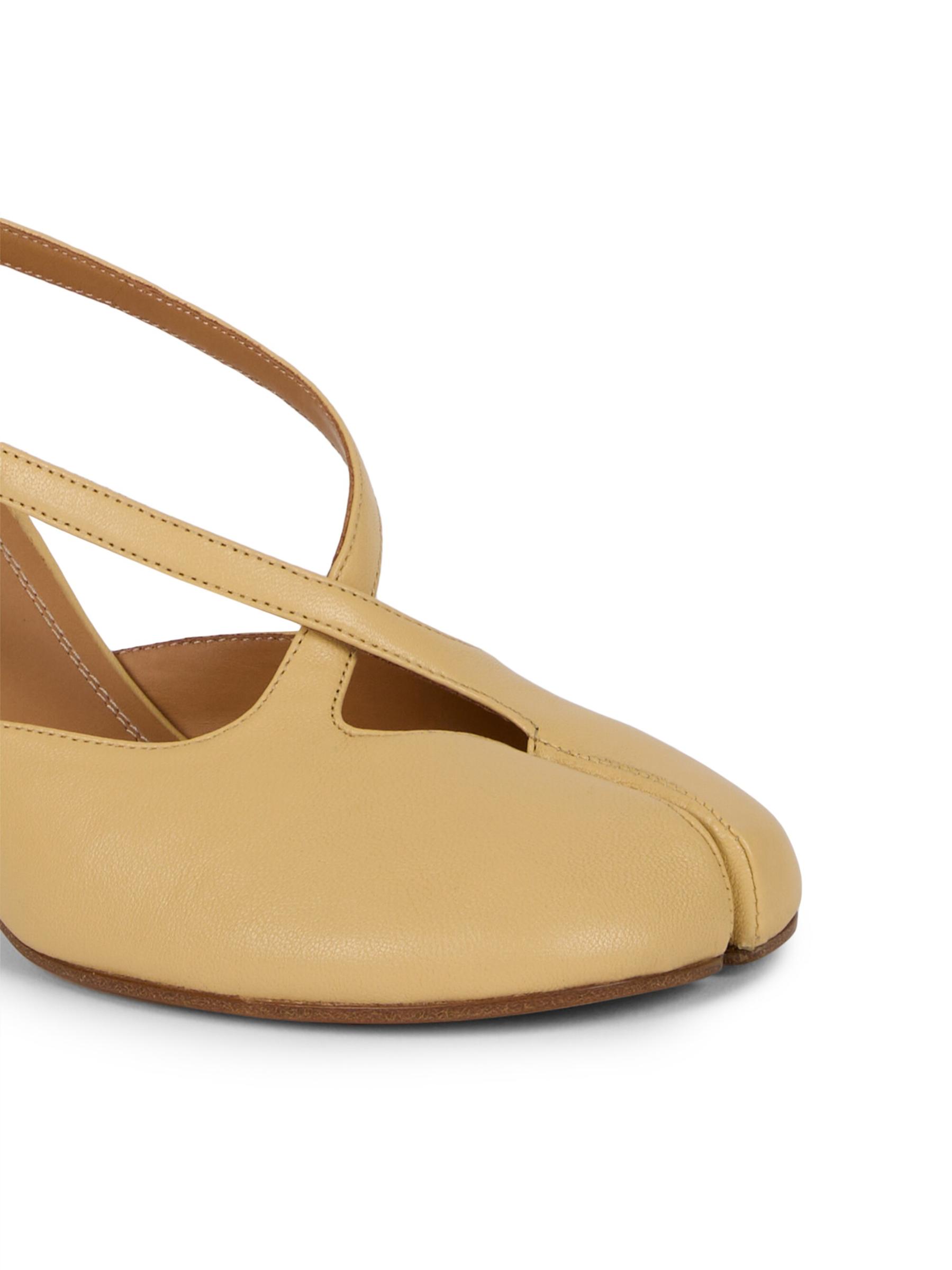 Shop Maison Margiela - Tabi 80MM Split-Toe Leather Pumps