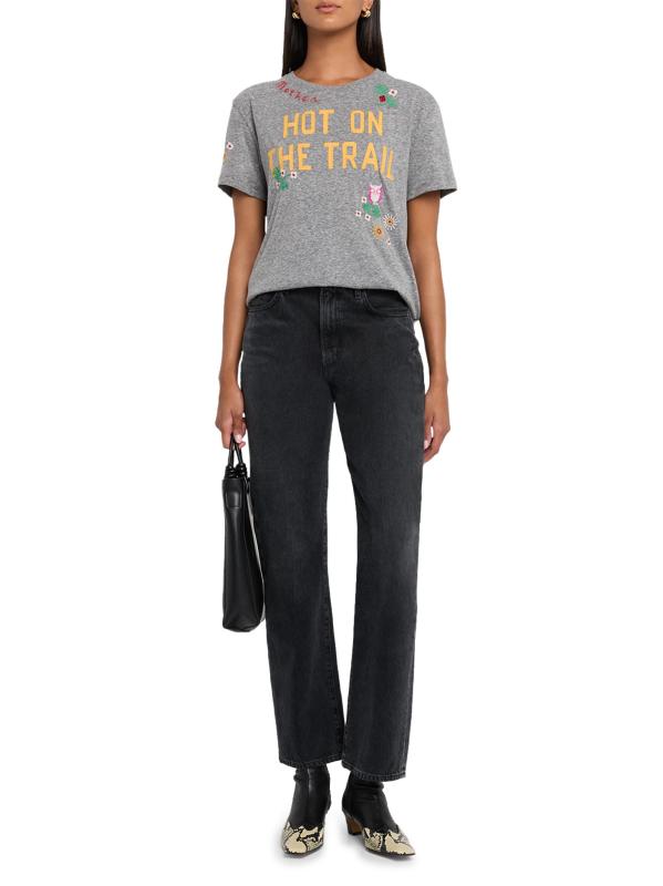 #4: تي شيرت مطرّز من ذا رودي - رمادي