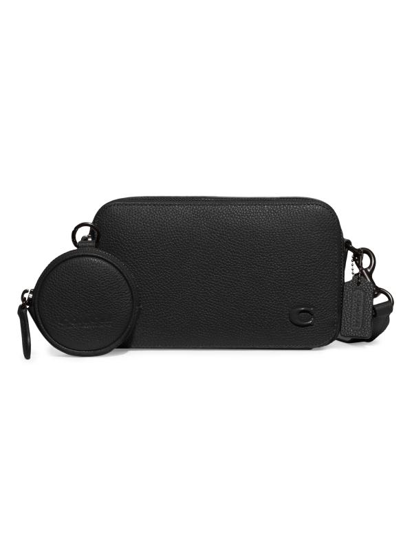 مجموعة من قطعتين من المحفظة والحقائب الجلدية المرصوفة بالحصى