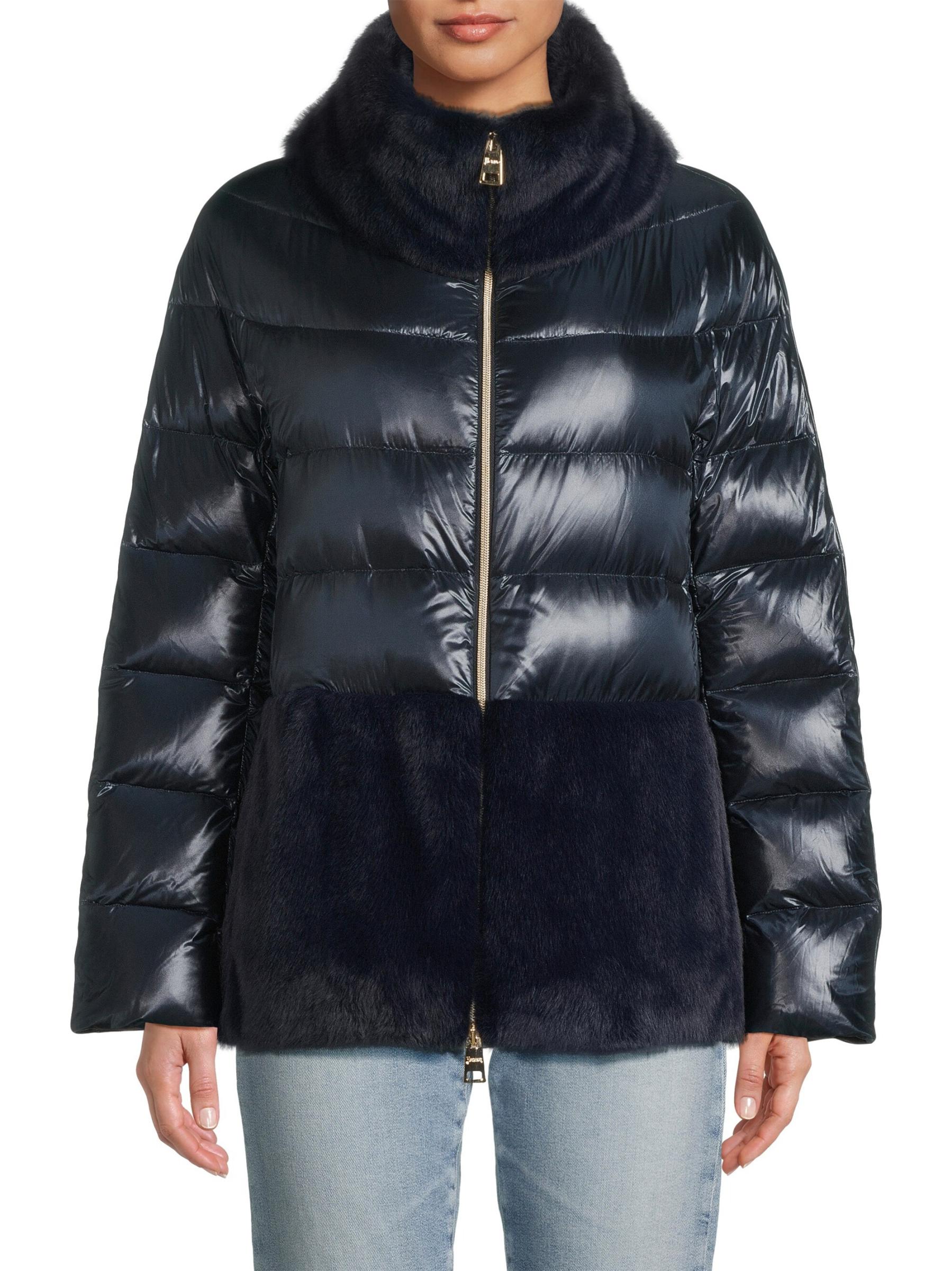 Shop Herno - Faux-Fur Down Puffer Jacket | Saks Fifth Avenue