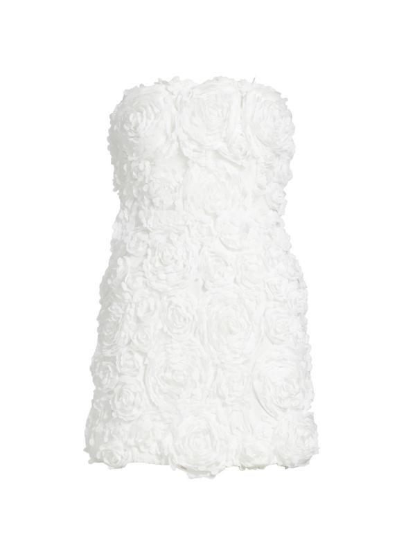 فستان ميغان قصير بدون حمالات