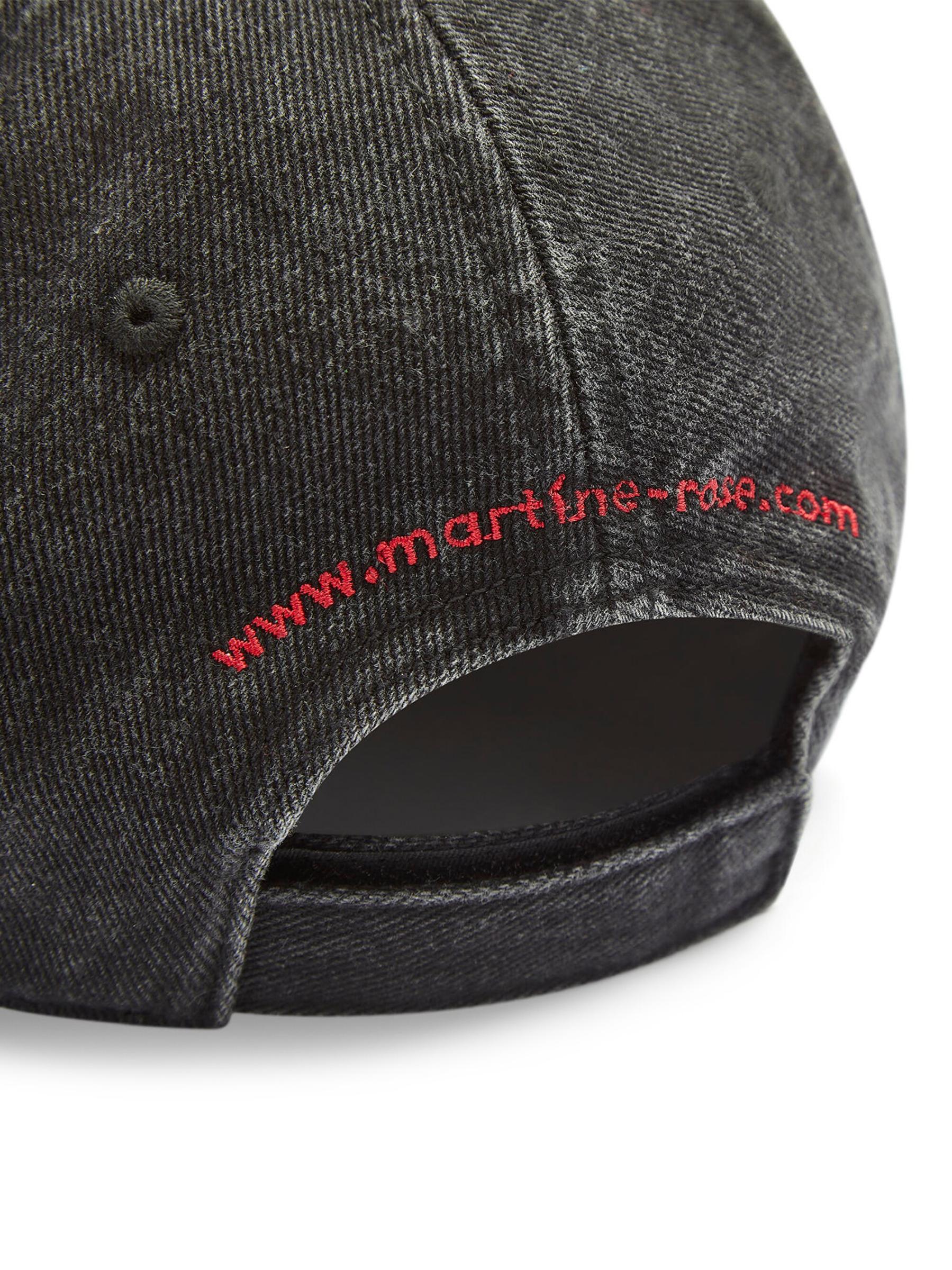 Shop Martine Rose - Logo Cut-Peak Cotton Baseball Cap | Saks