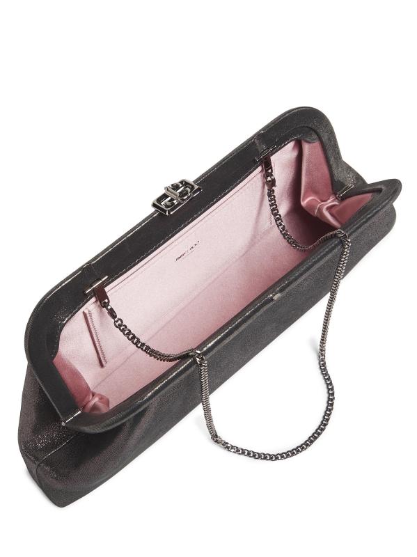 #5: حقيبة سكايلر شيمر المصنوعة من الجلد المدبوغ - الفضة الداكنة