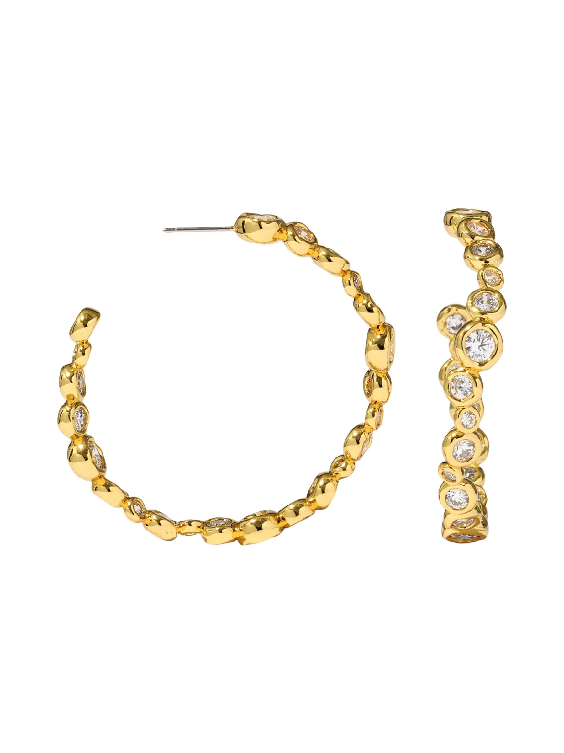 Alexis Bittar Asterales 14Kゴールド ピアス AsteralesGoldCZLinearPostEarri