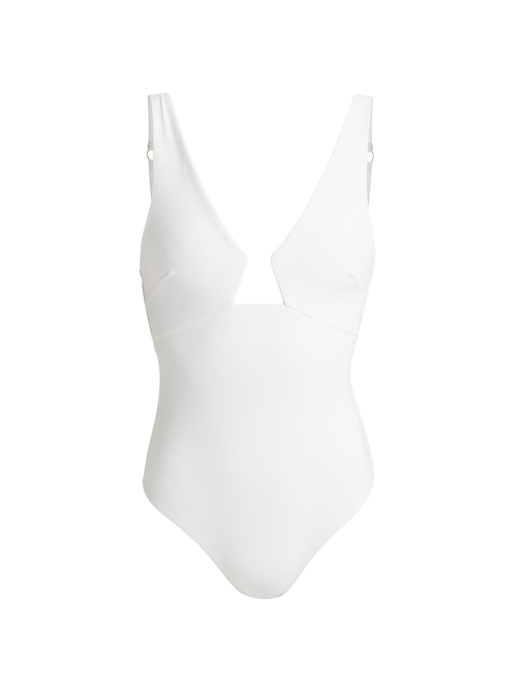 Coco pleats swimwear ホワイト ANDMARY】Coco pleats swimwear