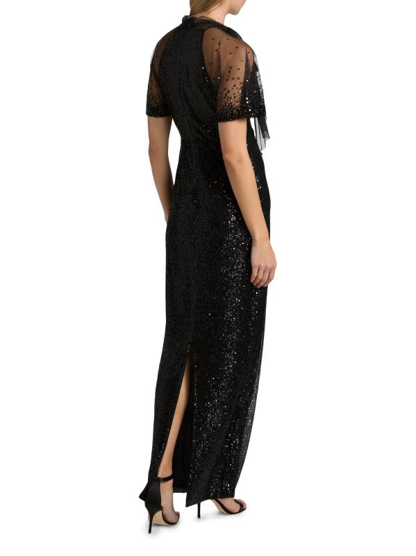 #4: فستان فيوليت بياقة مُرصّعة بالترتر - أسود