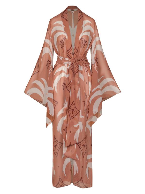 فستان شفاف مستوحى من الكيمونو من أمازون