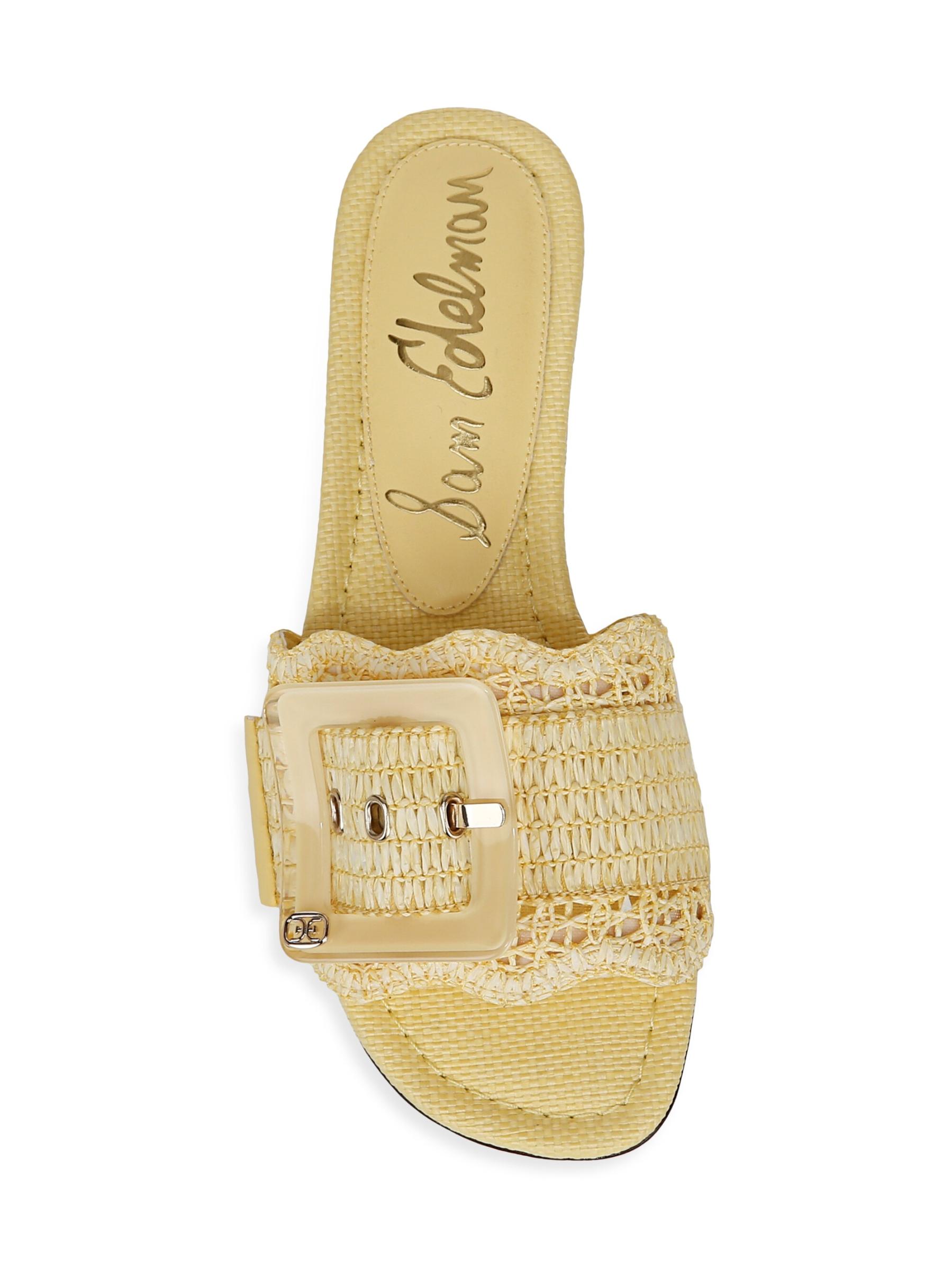 【Sam Edelman】バンビ サンダル ※関税込 Sam Edelman - バンビ・ラフィア・スリッポン・サンダル を