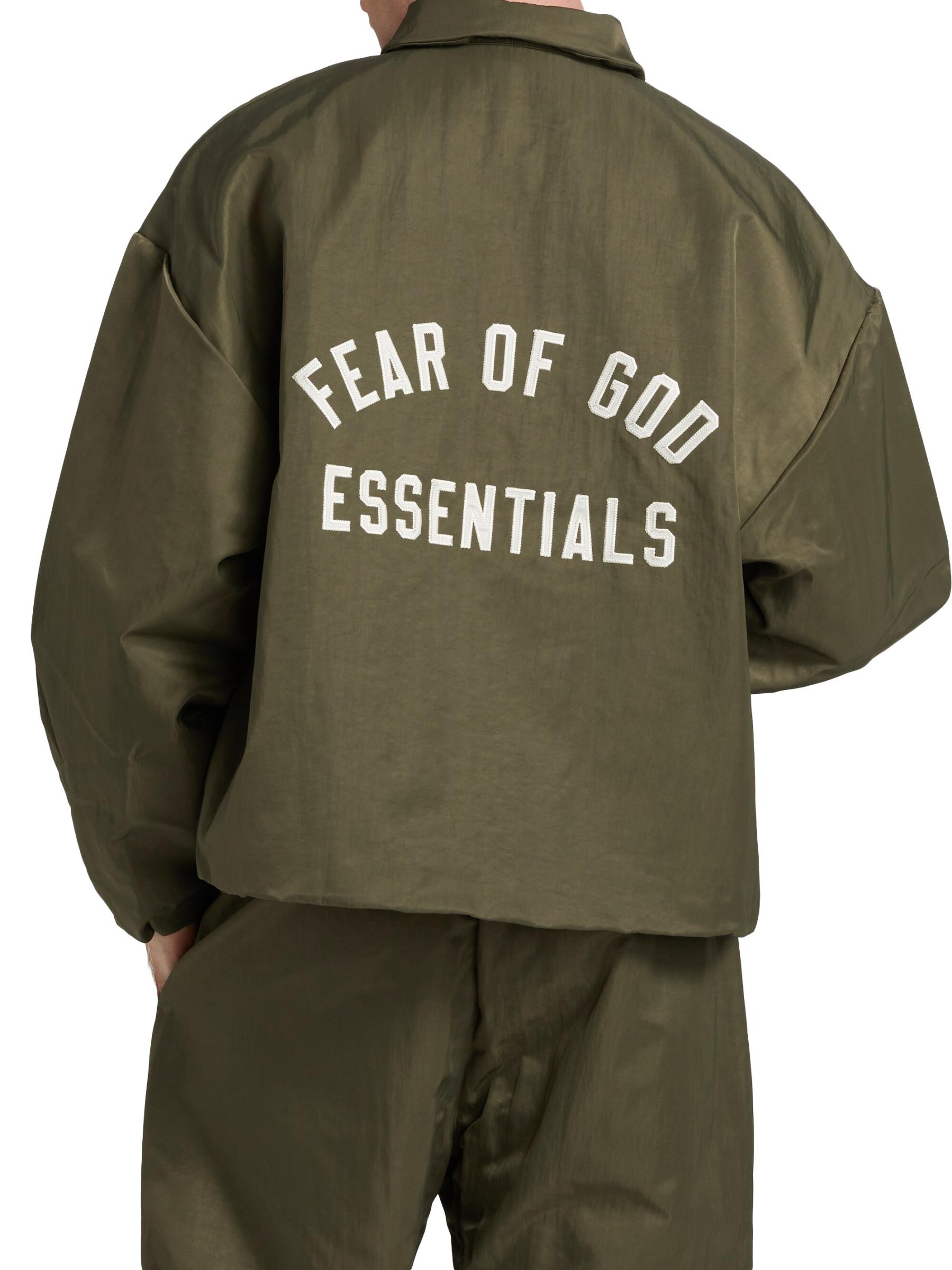 FOG ESSENTIALS ナイロントラッカージャケット L ミリタリー Fear of God Essentials - テクスチャード・ナイロン
