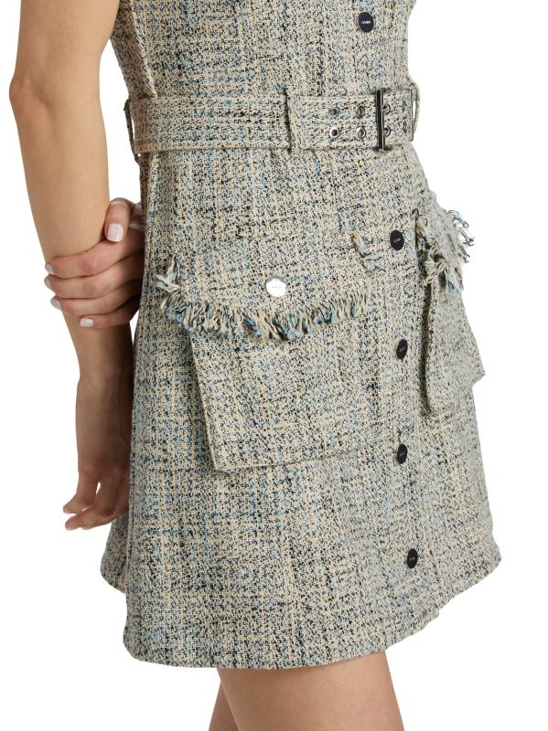 GANNI ♥ Summer Tweed Belt Mini Dress/追跡付 Shop GANNI - Summer Tweed Belted Minidress | Saks Fifth