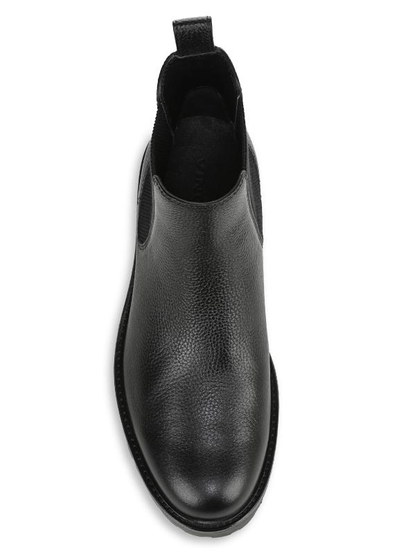 #4: أحذية ديف ليذر تشيلسي - أسود