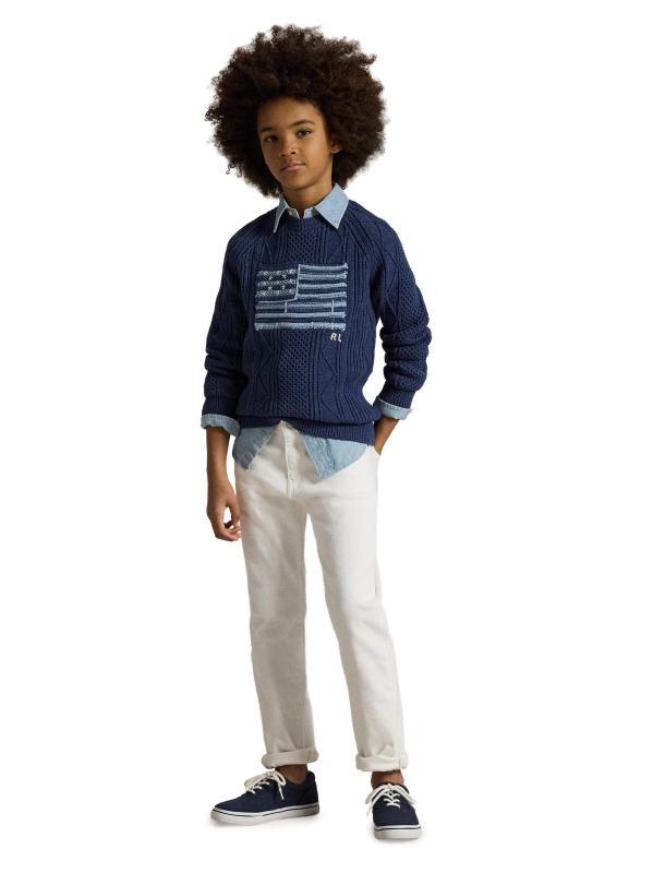 #4: سترة علم باهتة من القطن للأولاد - القوات البحرية