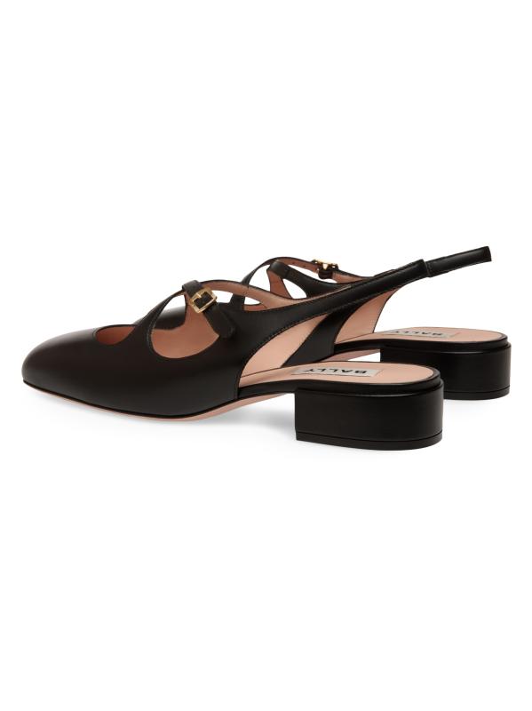パンプス Bally Blariska Slingbacks In Smooth Leather Amazon.com: Bally, Blariska 30MM Leather Slingback Pumps