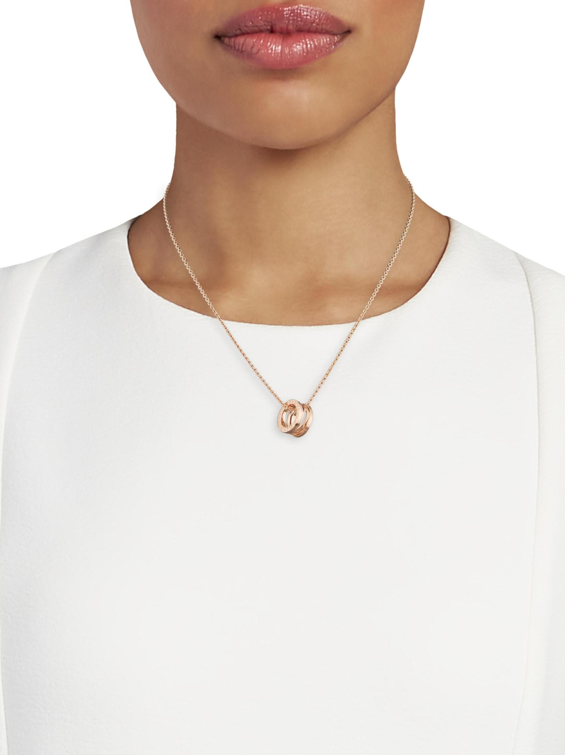 BVLGARI - B.zero1 Design Legend 18Kローズゴールドネックレス を