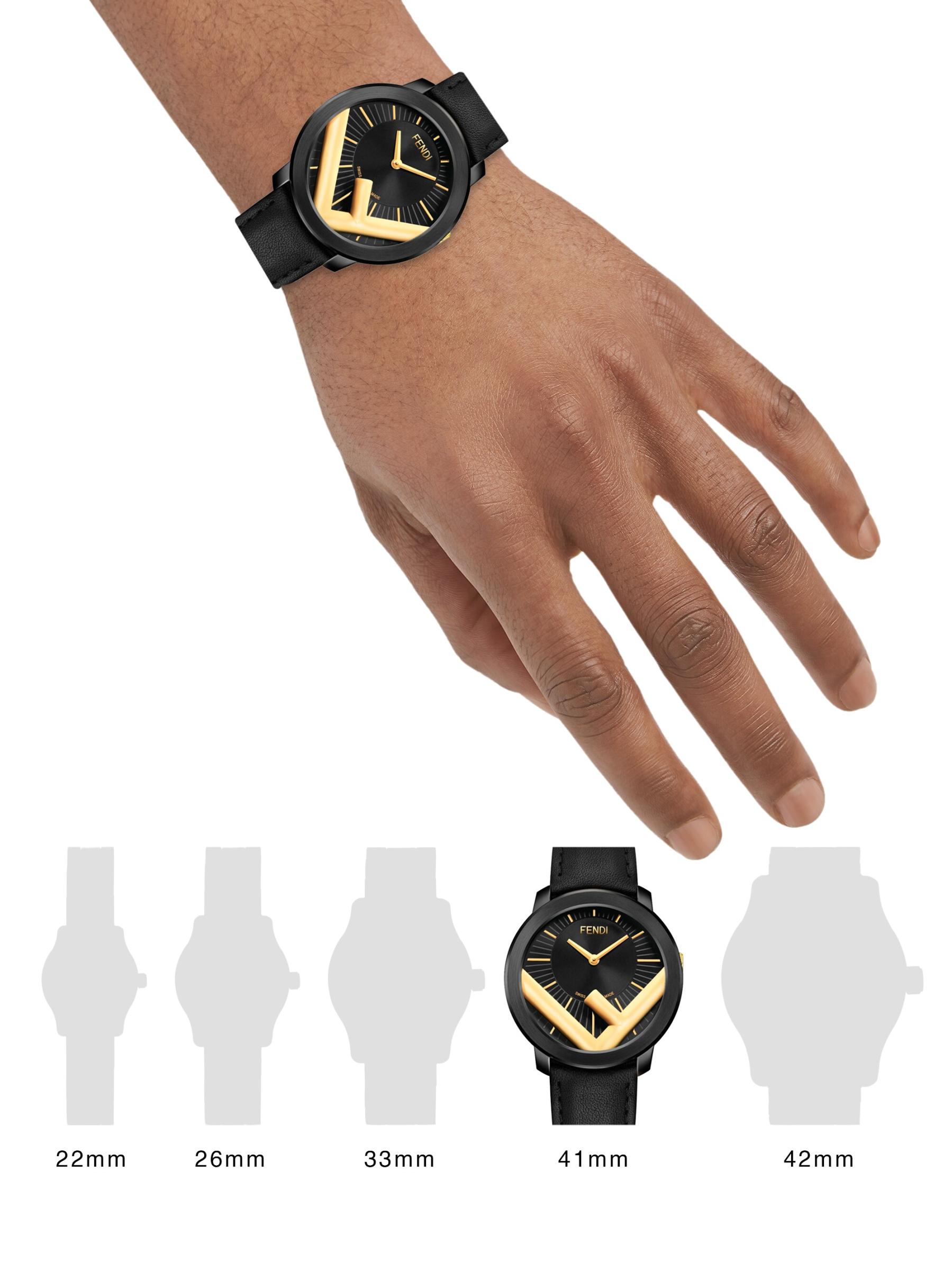 Shop Fendi Timepieces - Run Away Stainless Steel & Leather