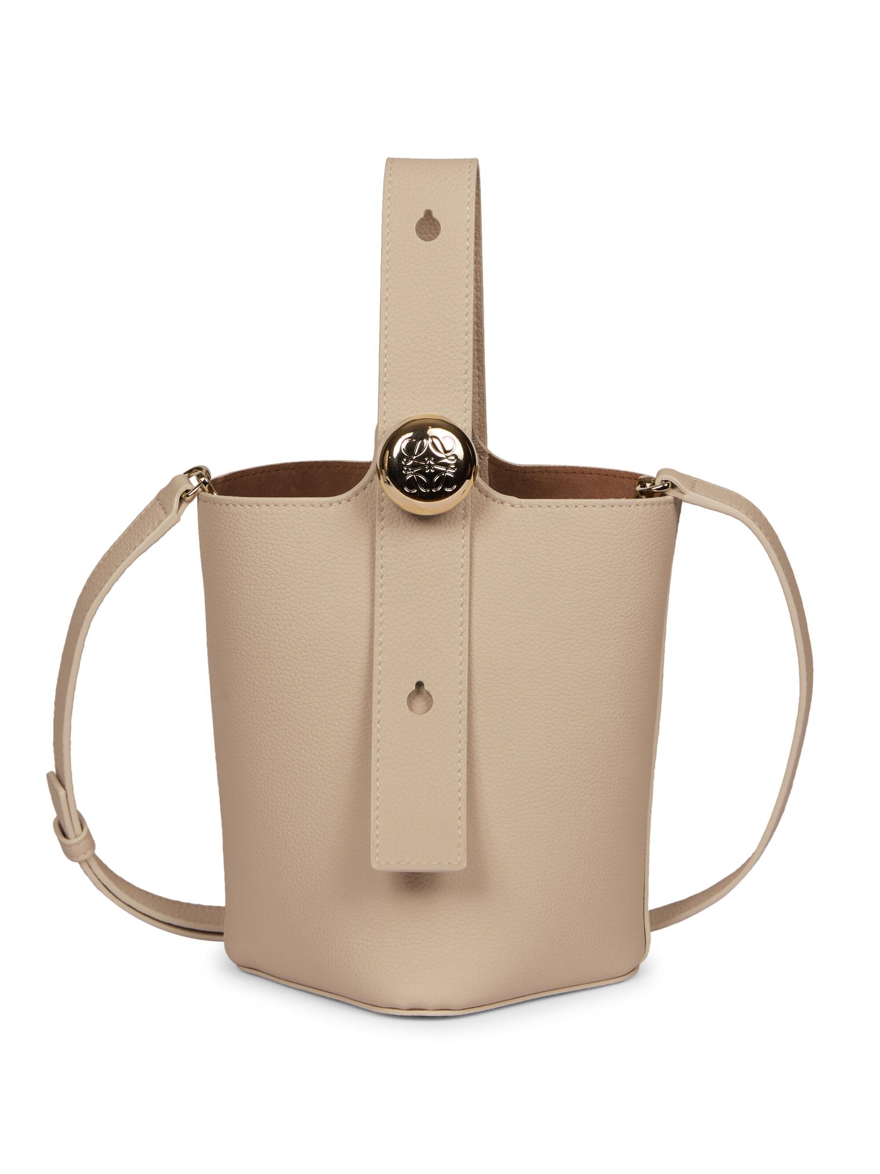 関税送料込【LOEWE】ペブルミニレザーバケットバッグ □LOEWE□ロエベ ペブル バケットバッグ ミニ (LOEWE/ショルダー