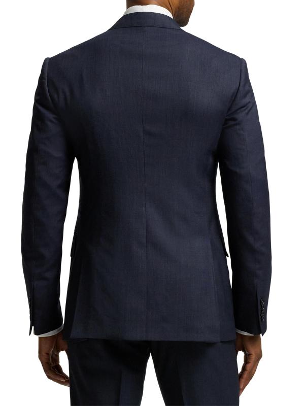 #5: بدلة بدبوس دوت مصممة من كينت - أزرق داكن متعدد الألوان