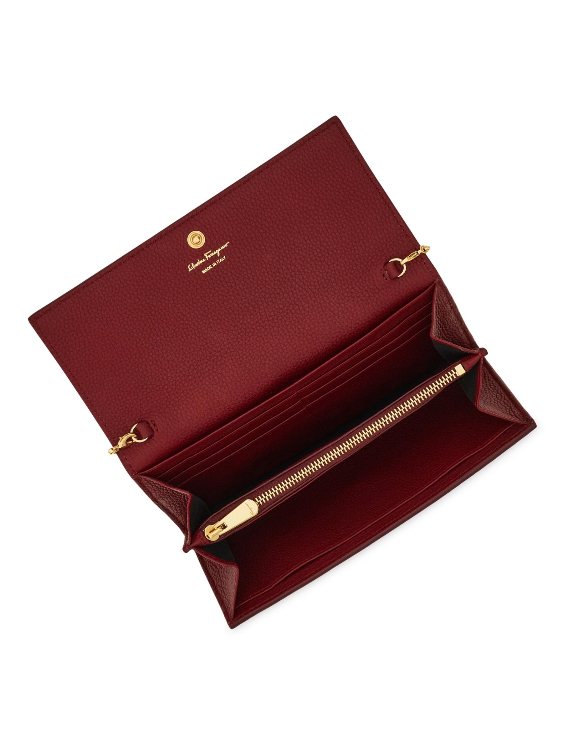 Shop Ferragamo - Gancini Soft Wallet-on-Chain | Saks Fifth