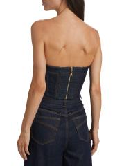 【Zimmermann】クラッシュ デニム コルセット ドレス Zimmermann - クラッシュ・デニム・コルセット・トップ を