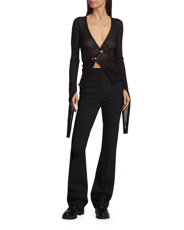Sportmax - ウールブレンド・スリム・パンツ をオンライン購入