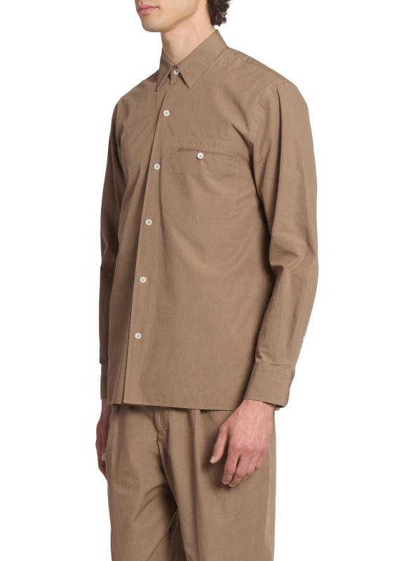 #3: قميص ليونيل من القطن البوبلين - خبز الزنجبيل