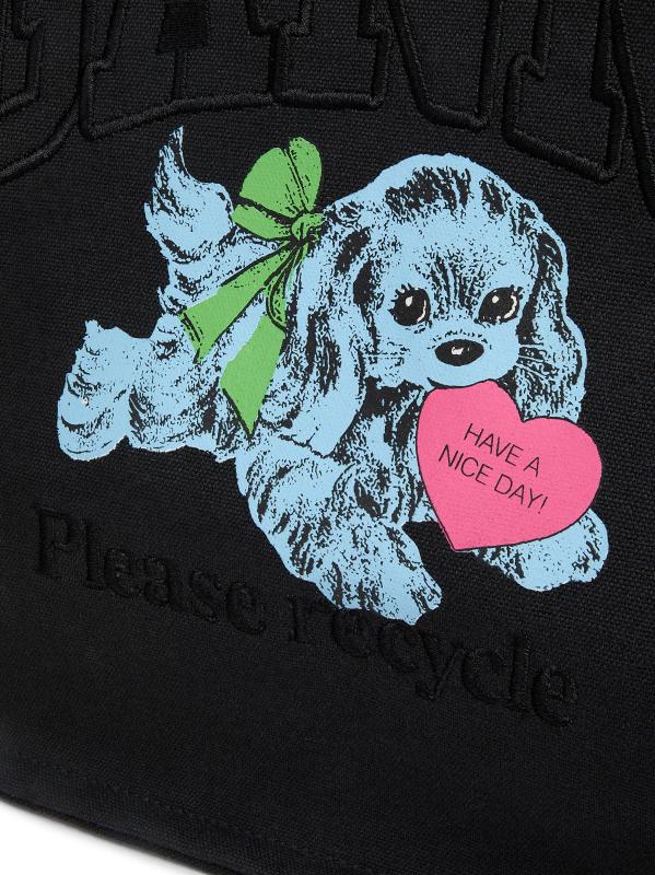 #5: حقيبة تسوق كبيرة بطبعة كلب - شبح