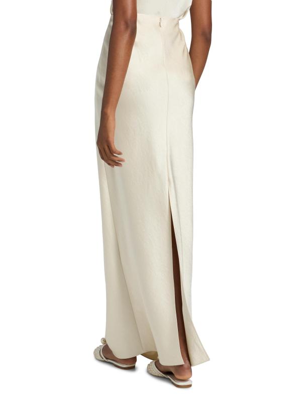 #4: تنورة ماكسي من الساتان Bias Column - بونا