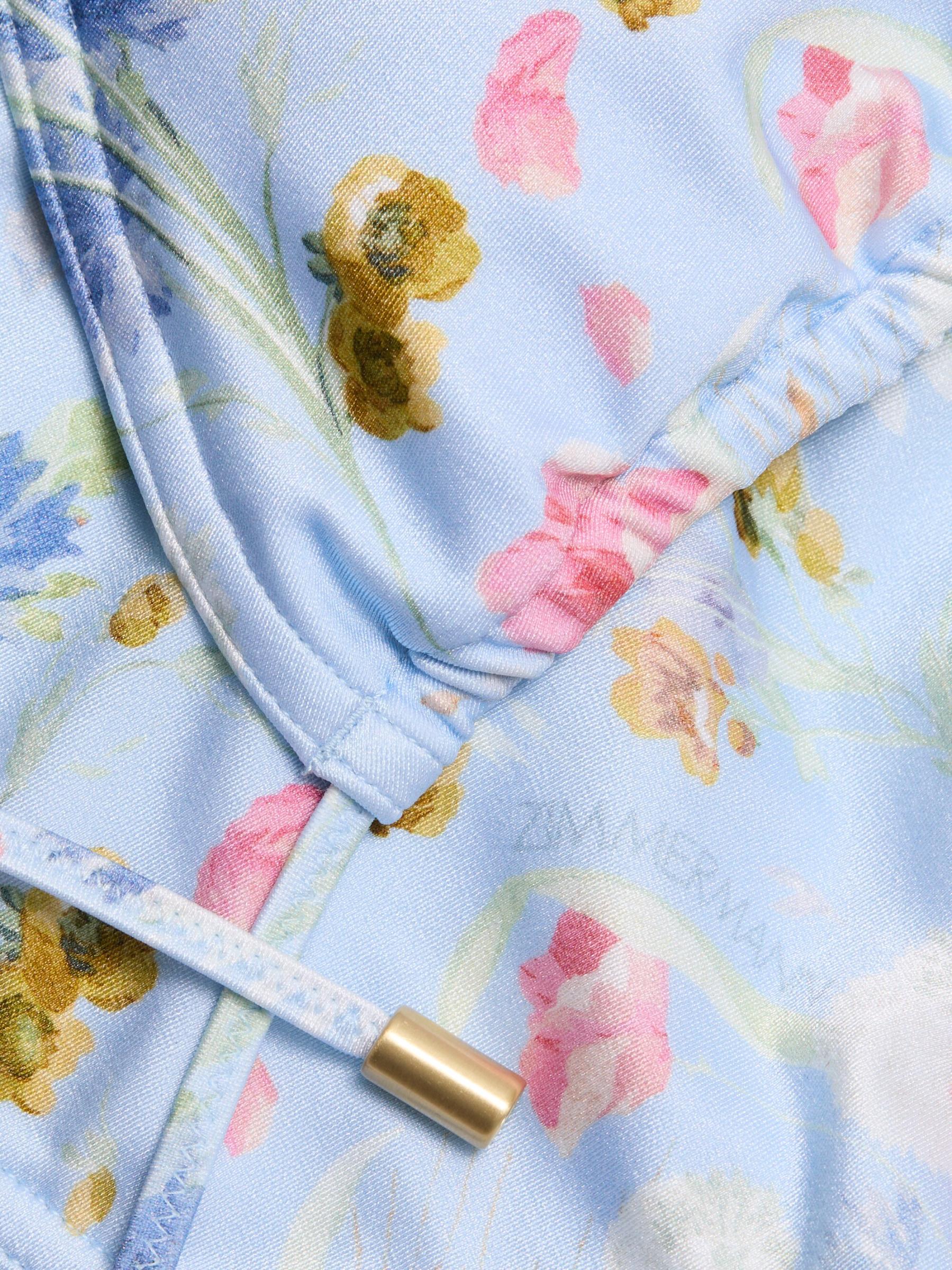 ZIMMERMANN☆関税込☆ラッキーミニコットントライアングルビキニ ZIMMERMANN Lucky patchwork floral-print cotton and chambray