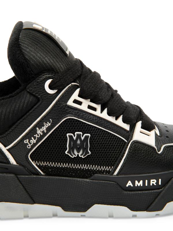 #5: حذاء MA من الجلد برقبة قصيرة - أسود