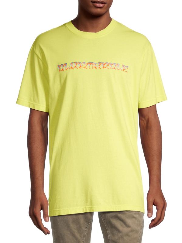 Tシャツ・カットソー BLUEMARBLE 'Trippy Leaves' T-shirt (TS08JE28A24WHT WHITE) Shop Bluemarble - Trippy Leaves Cotton T-Shirt | Saks Fifth