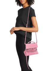 【美品】MOSCHINO ピンク スエード ハンドバッグ 2cfb997a-ac5c-42c6-9b18-