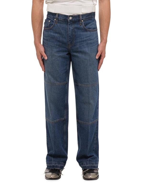 【関税込み】Helmut Lang ブルー カーペンタージーンズ Helmut Lang - ストレートレッグ・カーペンター・ジーンズ を