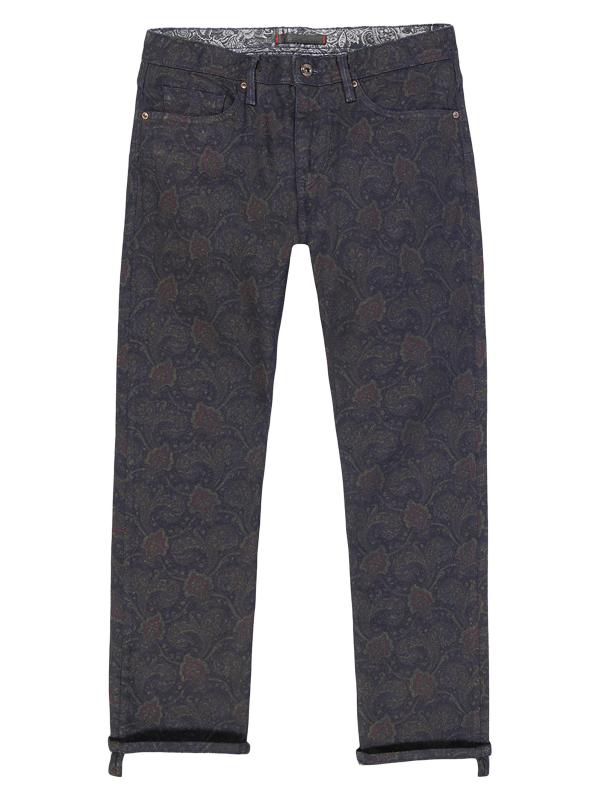 بنطال جينز جارين بيزلي بساق مستقيمة