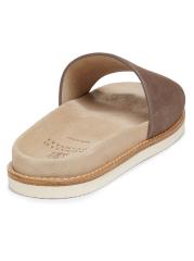 BRUNELLO CUCINELLI 25SS ブラウン スエード スライド サンダル Brunello Cucinelli - スエードスライドサンダル をオンライン