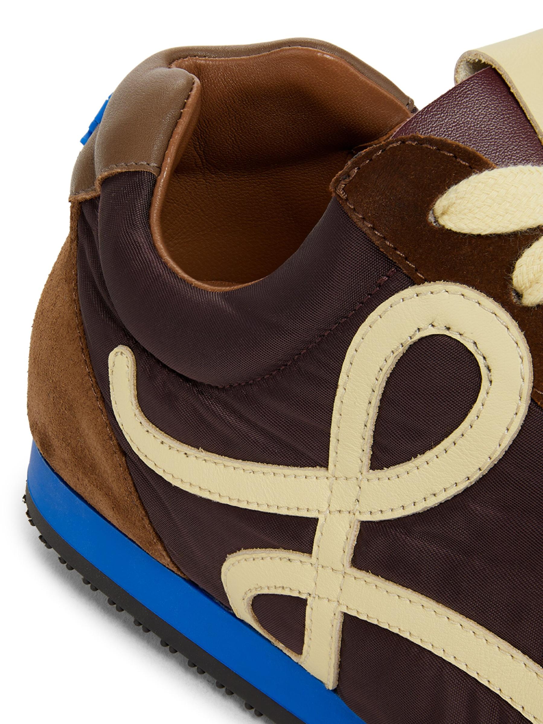 【LOEWE】 Ballet 2.0 suede-trimmed sneakers Ballet 2.0 suede-trimmed sneakers in brown - Loewe | Mytheresa